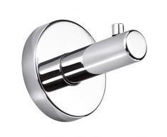 Inda A1020ACR Gealuna Appendiabiti da Parete, Ottone, Cromato, 6 x 5 x 5 cm