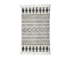 House Doctor - Tappeto, Colore: Grigio/Nero, 200 x 90 cm