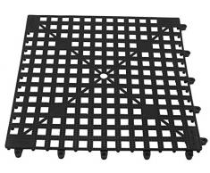 The bars Bars Tappetino, Nero, 33x33x1 cm