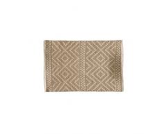 THE HOME DECO FACTORY Tappeto, Cotone, Beige, 80 x 50 x 0,50 cm
