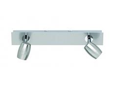 Trio Leuchten Lampada da soffitto GU10, Nickel Satinato, 5 x 32 x 13 cm