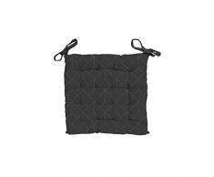 Soleil docre Kiel - Cuscino per Sedia, Poliestere, 40 x 40 x 5 cm, Colore: Grigio