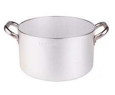 Pentole Agnelli ALMR110450 Casseruola Cilindrica Alta Radiante, Alluminio Professionale 5 mm, 50 cm