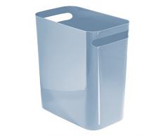 InterDesign 93165EU Cestino Rifiuti, Blu Ardesia, 30,5 cm