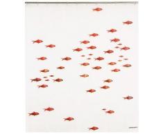 Opportunity 11K13000000 - Tenda per doccia della linea Peva 180 x 200 cm, colore: Bianco/Rosso