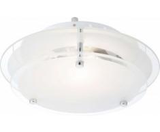 Globo - PLAFONIERA METALLO CROMO, LAMPADINE ESCLUSE: 1xE27 ILLU 60W Art. 48167