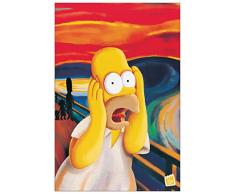 Artopweb Pannelli Decorativi The Simpsons Homer lUrlo Quadro, Legno, Multicolore, 60x1.8x90 cm