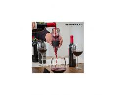 InnovaGoods - Decanter per vino, silicone, 5,5 x 16 x 7 cm, colore: nero