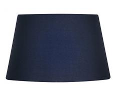 Oaks Lightning - Paralume in cotone, 25 cm, colore: beige blu navy