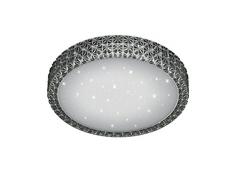 Reality Pegasus Plafoniera LED, Dimmerabile, Effetto Cielo Stellato, Diametro 40 cm 20 W, Antracite