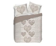 Vision Alice - Parure Copripiumino, 240 x 220 cm, 100% Cotone, 240 x 220 cm, Colore: Beige