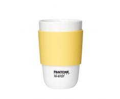 Pantone Tazza di Porcellana/Silicone, Porcellana, Giallo Sole, 375ml