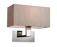 Firstlight, Lampada da parete, Grigio (Polished Stainless Steel with Oyster Shade)
