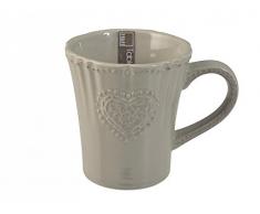 H&H Mug Stoneware Celine Grigio Cc330 Colazione Arredo Tavola, Ceramica