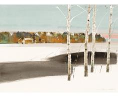 Art Group Stampa su Tela con Quattro Alberi, Multicolore, 0.96 x 60 x 3 cm
