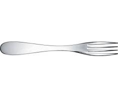 Alessi Eat.it Forchetta da Frutta, Acciaio Inossidabile, Argento, 3x20x5 cm, 4 unitÃ