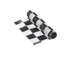 Talking Tables Truly Alice Runner da tavola a Scacchi, Stile Alice nel Paese delle Meraviglie, per Un tè o Compleanno, Monocromatico