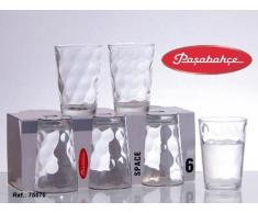 Pasabhace - Set di 6 bicchieri in vetro, capacità 20 cl