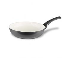 Berndes Balance Ceramica Wok 28 cm, Alluminio Forgiato, Bianco