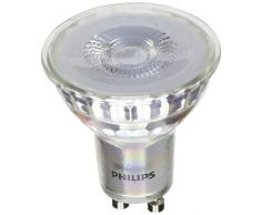 Philips Lighting Spot Faretto LED, Attacco GU10, 4.5W Equivalenti a 50W, 4000K, 4.6 W, Grigio, 5 x 5 x 5.3
