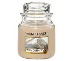 Yankee Candle Candela a Vaso Medio, Caldo Cashmere