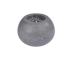 HOMEA 6bpb006gf Candela Sfera paraffina Antracite 12Â x 12Â x 8Â cm