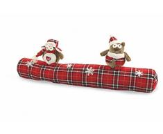 Galileo Casa Gufo Paraspifferi, Tessuto, Rosso, 80x15x30 cm