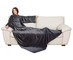 Coperta con le maniche in morbido pile. KANGURU DELUXE