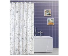 FERIDRAS 187026 Tenda Doccia, Poliestere, Multicolore, 5x240x200 cm