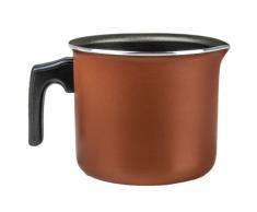 Alluflon Pentolino (bollilatte) con beccuccio diametro 10 cm Moneta Zecchino