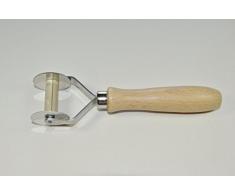 ELETTRO CENTER Art.7 Tagliapasta Liscio 1 Pista, Acciaio Inossidabile, Marrone