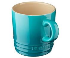 LE CREUSET Tazza Cappuccino, Gres, Blu Caribe, 200 ml