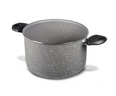 Aeternum New Trudi Pentola, Alluminio, Effetto Pietra, 20 cm