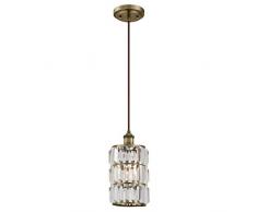 Westinghouse 6337140 Lampada a Sospensione Monoluce per Interni, Ottone Anticato