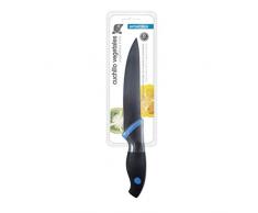 TM Electron - Coltello per Sbucciare Acciaio Inox Coltello per Verdure 3x3x24 cm Blu