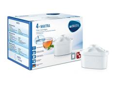 BRITA Filtri MAXTRA per caraffa filtrante, Confezione da 4 Mesi con 4 filtri MAXTRA