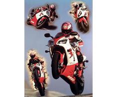 1art1 Motociclette - Yamaha, Collage Poster Stampa (91 x 61cm)