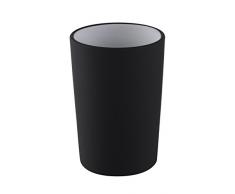 Nizza Mare Free Standing Collezione Tinta Unita Design Bicchiere, Nero, 7,5Â x 7,5Â x 11Â cm