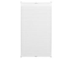 Gardinia EASYFIX Tenda Plissettata a 2 binari Bianco 75 x 130, Tessuto 100% Polyester, 75 x 130 cm