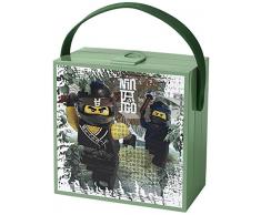 Portavivande Lego Ninjago Movie con Maniglia; Contenitore Portatile, Sabbia Verde