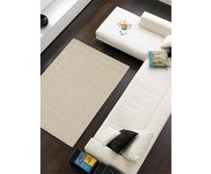 benuta Naturfaserteppich für Wohnzimmer und Schlafzimmer Tappeto, Beige, 120 x 170 cm