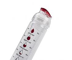 The Increment Bottle Bambino Infuser Borraccia, Tritan, Rosso e Blu, 500 ml