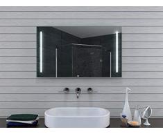 Lux-aqua Design Specchio da Bagno con Luce Caldo/FreddoÂ âÂ 100Â x 60Â cm