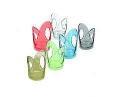 Fratelli Guzzini Feeling Set Reggi Bicchieri, SMMA, Multicolore, 6 unità (Confezione da 1)