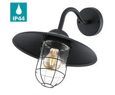 EGLO MELGOA illuminazione da parete Adatto per uso esterno Nero E27 60 W