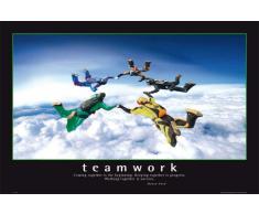 Empire - Poster Motivazionale Teamwork - Paracadutisti