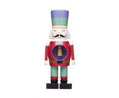 KitchenCraft KCXMNUTCRACKER The Collection-Soldato schiaccianoci di Natale con Vero meccanismo di Lavoro, Legno, Multicolore
