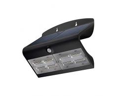 Goobay 45810 Applique LED ad Energia Solare con Sensore di Movimento, 6.8 W, Nero