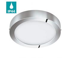 Eglo FUEVA 1 - Plafoniera in metallo pressofuso, 22 W, cromata
