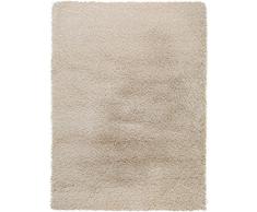 benuta Langflor Teppich fÃ¼r Schlafzimmer und Wohnzimmer Tappeto, Fibra Sintetica, Beige, 80 x 150 cm